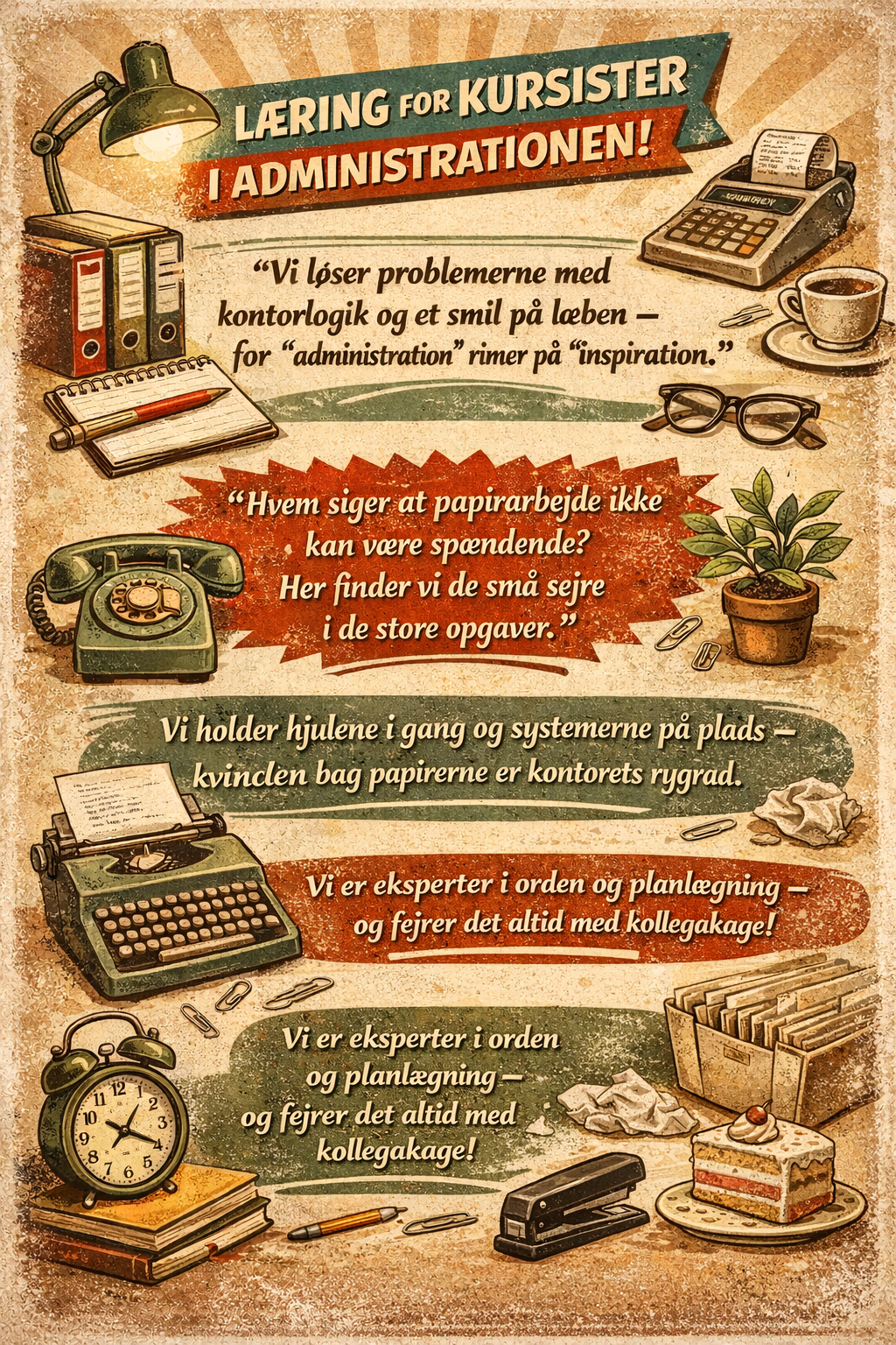 Vintage læringsplakat